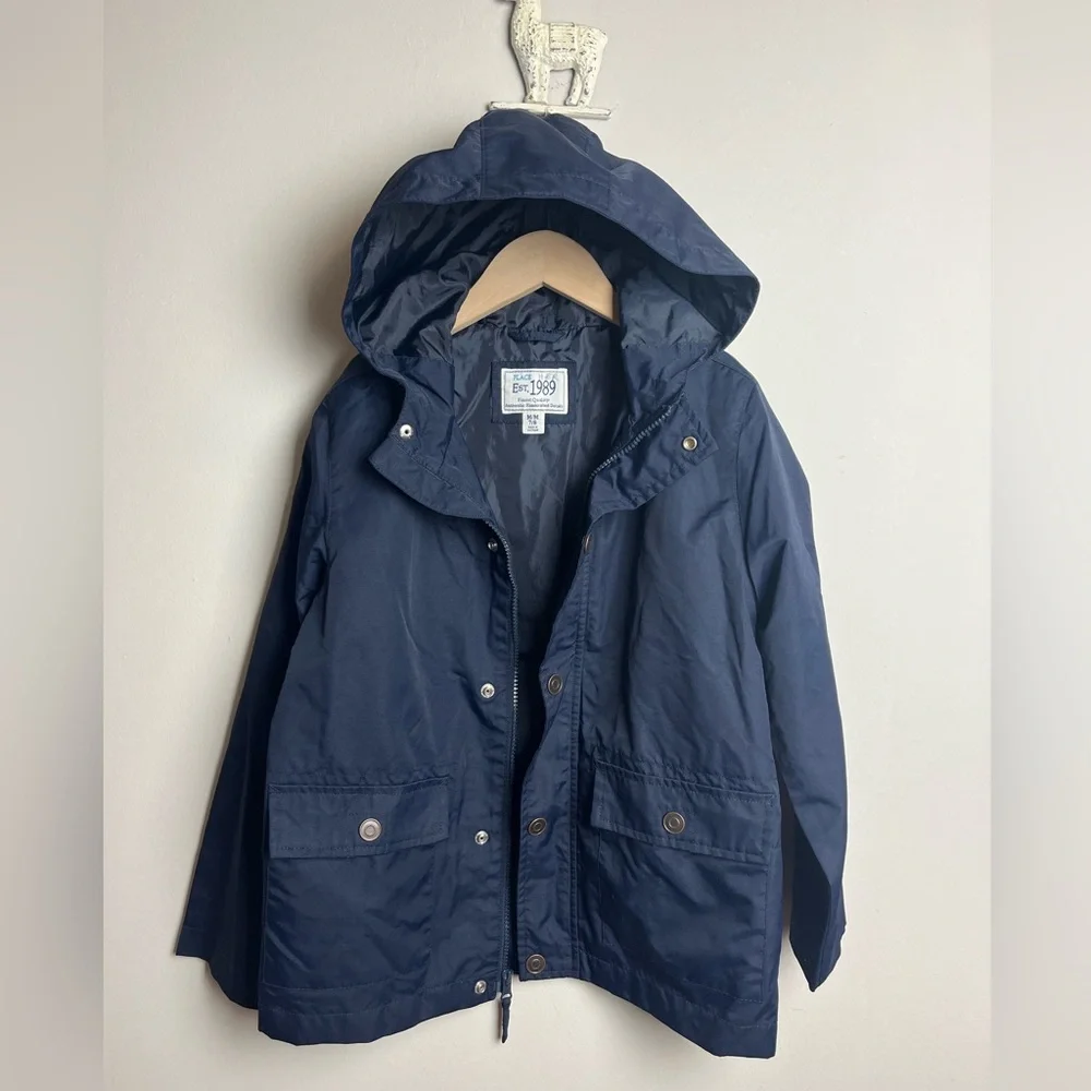 The Children's Place Kids Boys Youth Nylon Raincoat Jacket Coat M 7/8